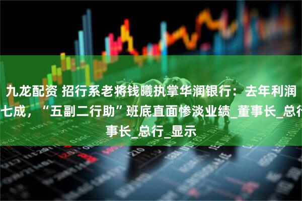 九龙配资 招行系老将钱曦执掌华润银行：去年利润下滑近七成，“五副二行助”班底直面惨淡业绩_董事长_总行_显示